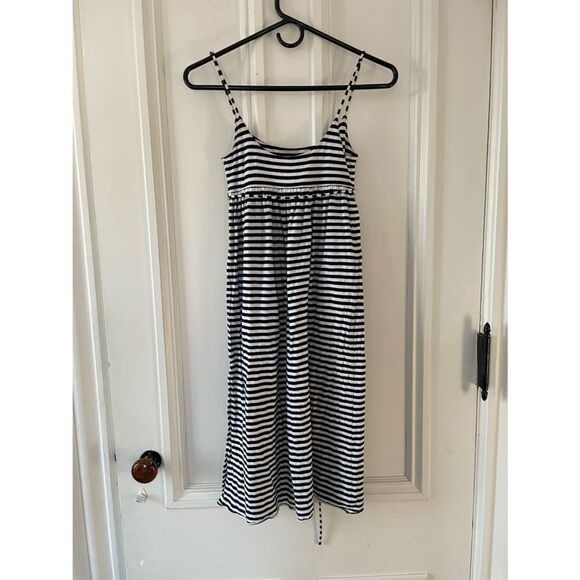 J Crew navy and white striped dress XS - Picture 3 of 3